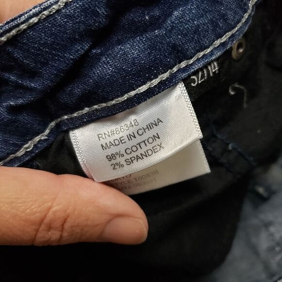 Y2K Tru Luxe Boot Flare Cut Bling  Jeans Crystal Embellished jeans - Toyko ❄️ - Picture 9 of 14